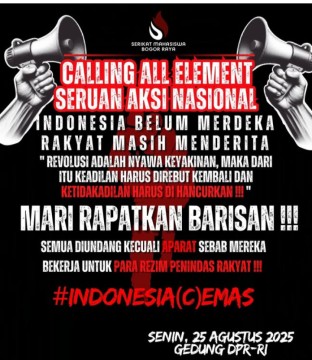 Ilustrasi seruan demo DPR beredar di sejumlah platform media sosial. [Instagram]
